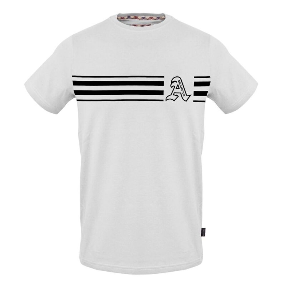 Aquascutum Unisex Adult Letter A T-Shirt / White